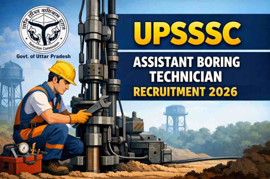 UPSSSC Assistant Boring Technician Recruitment 2026