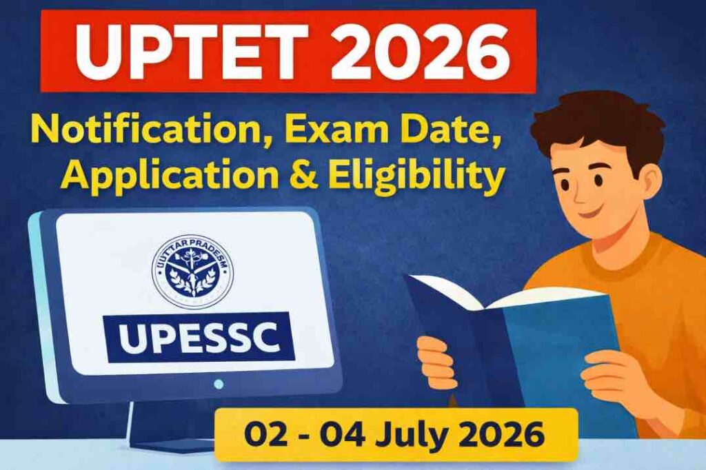 UPTET 2026: Notification, Exam Date, Eligibility, Application