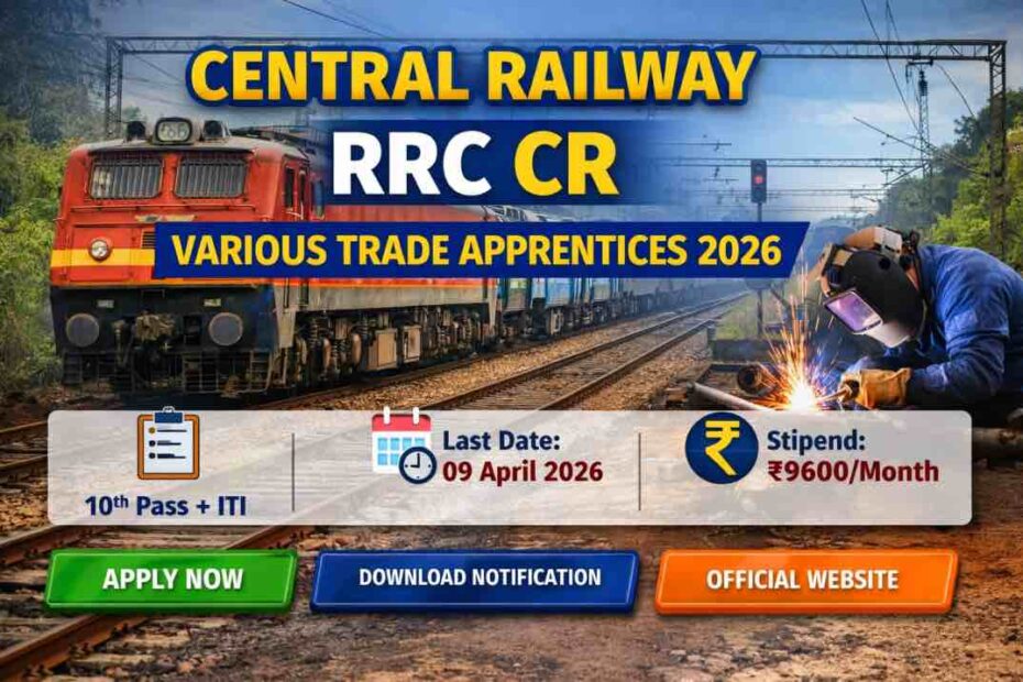 Central Railway RRC CR Various Trade Apprentices 2026