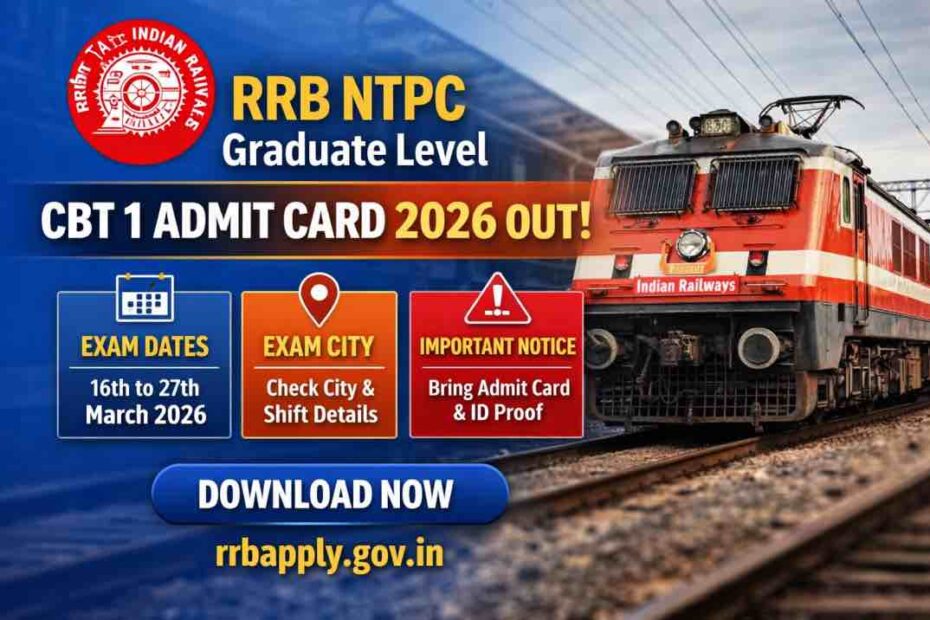 RRB NTPC Admit Card 2026